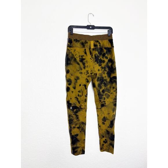 Lululemon Men’s Textured Tech Pants Size Small Diamond Dye Gold Spice Black - Picture 12 of 13